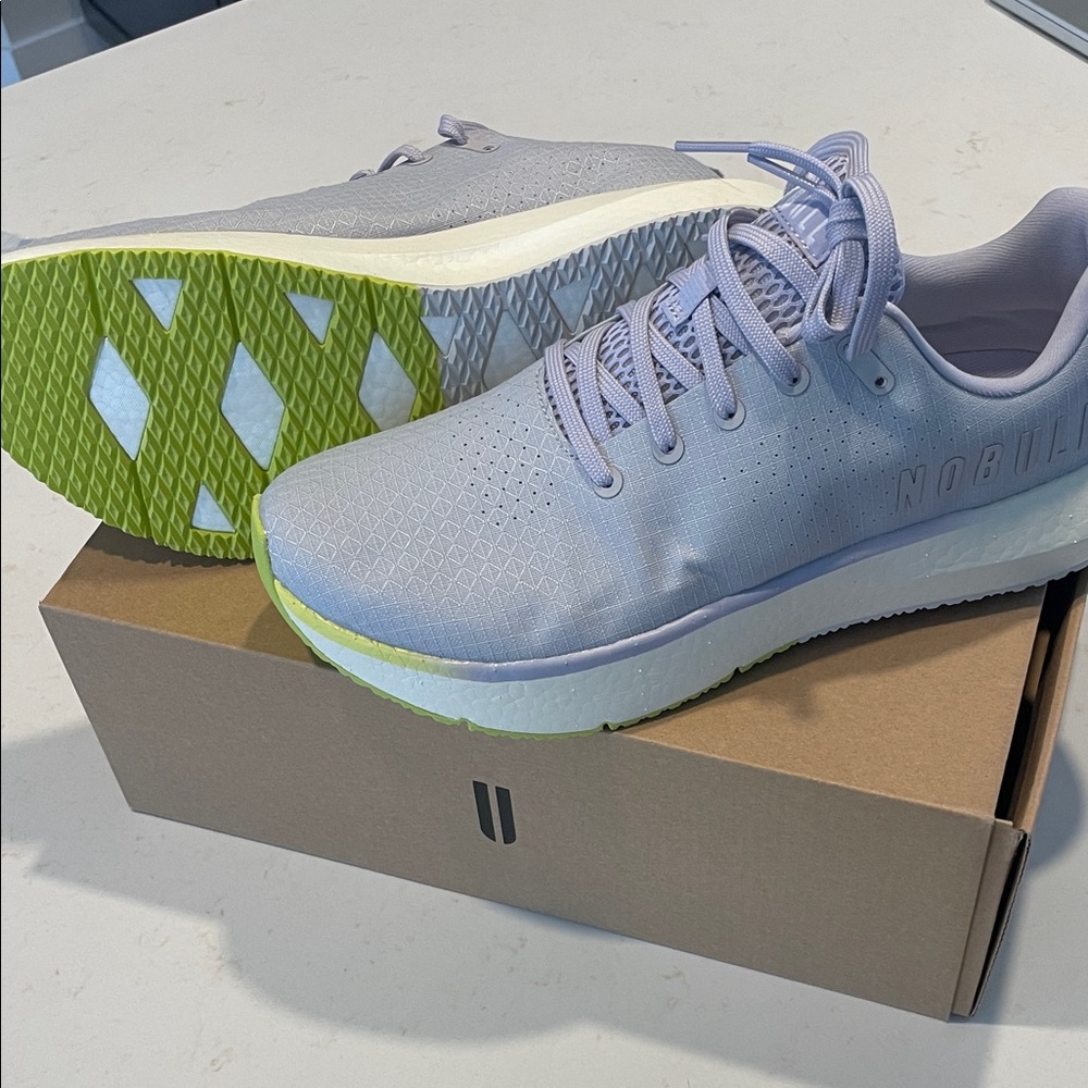 NOBULL harbor grey and green sneakers 11.5 M / 13 W